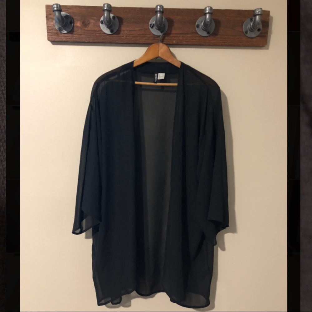 sheer black Cover up